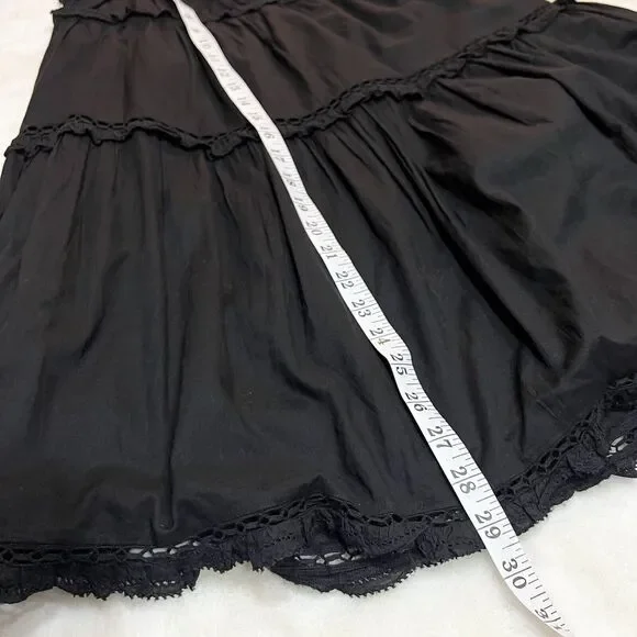 Aritzia Sunday Best Angela Dress Black Mini Strappy Sz L - Picture 5 of 15